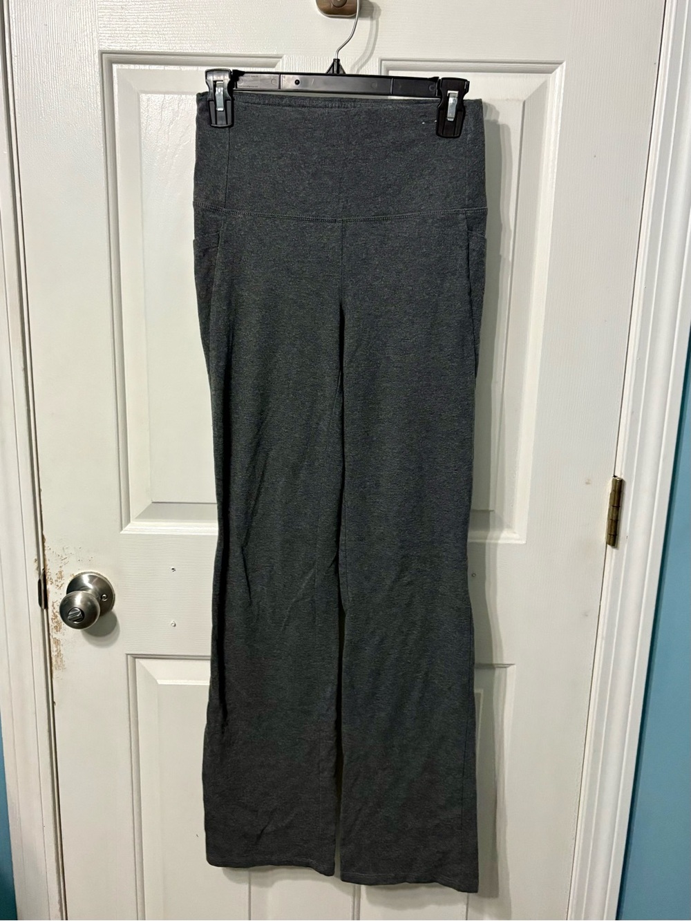 RBX Dark Gray Wide-Leg Yoga Pants